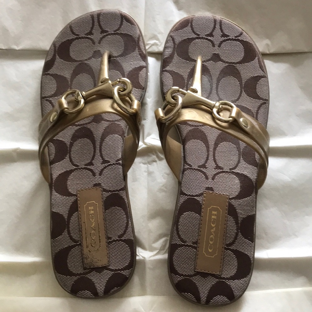 Coach flip flops